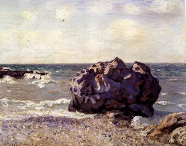 Alfred Sisley Langland Bay,Storr s Rock-Morning China oil painting art